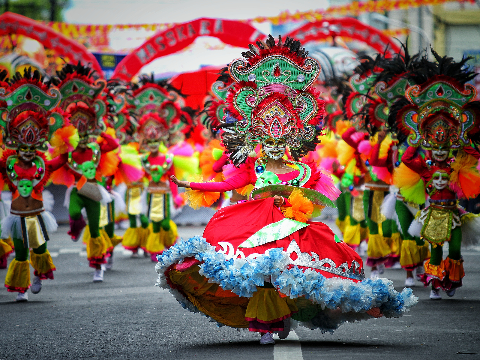 A street dancing competition along Lacson Street