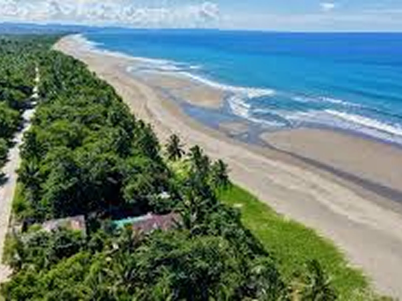 The eastern Mindanao coastline above the Philippine Trench