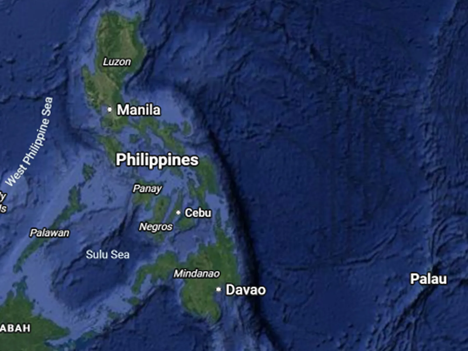 The Philippine Sea viewed from the eastern coast of Luzon