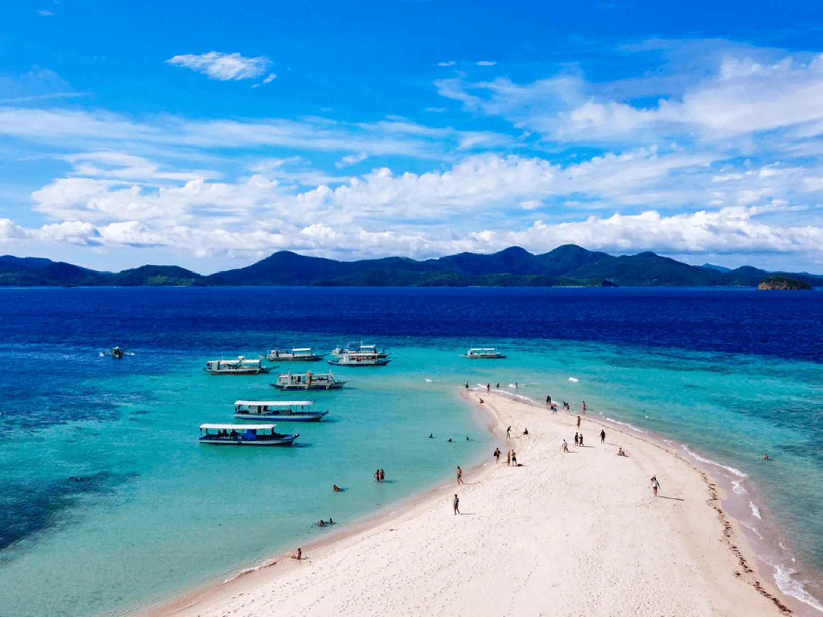 Aerial view of the Sibuyan Sea at the center of the archipelago