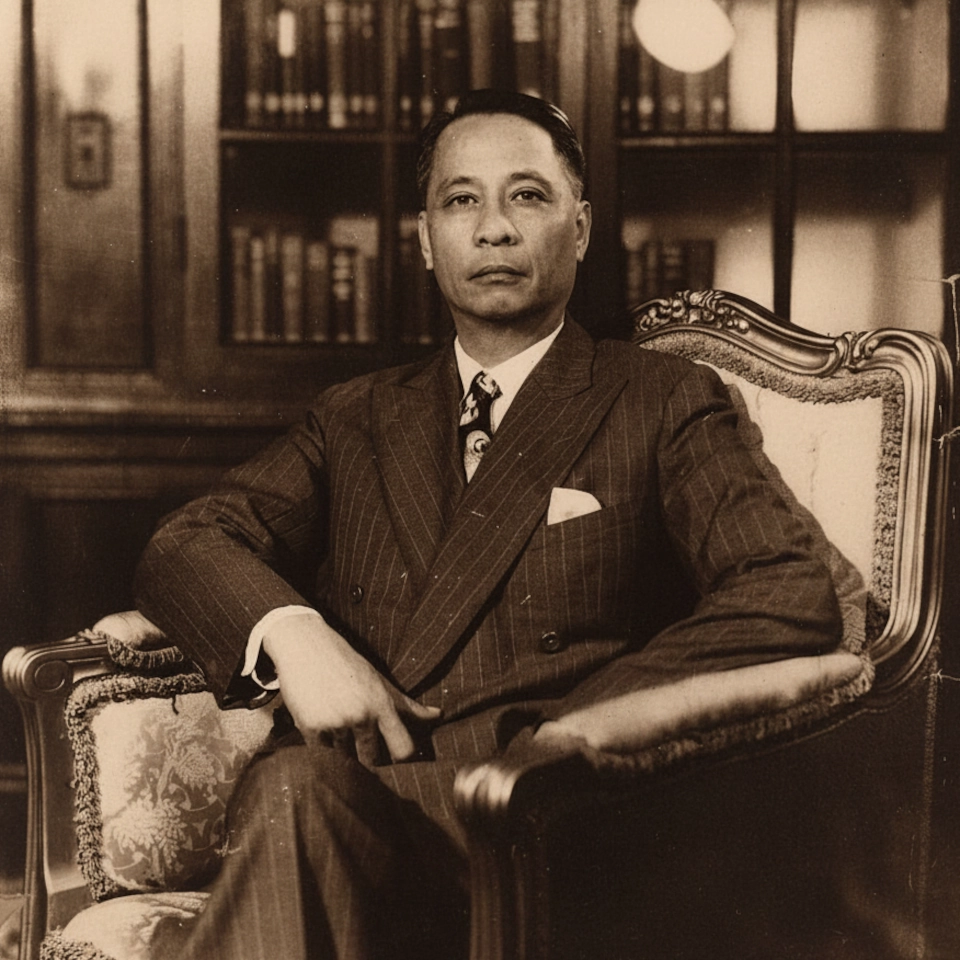 Official portrait of Manuel Roxas, 5th President of the Philippines
